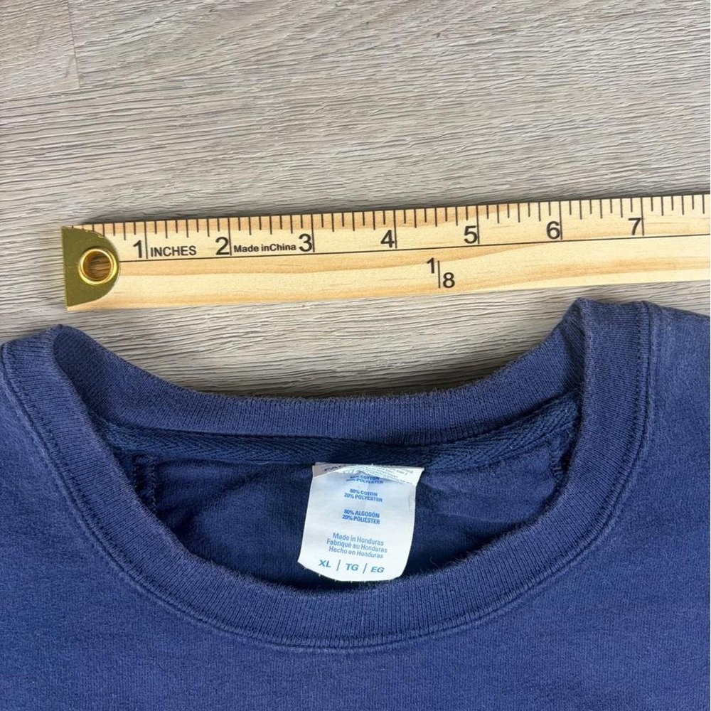 Wanchor novelty navy blue crewneck pullover Size XL - Picture 7 of 8